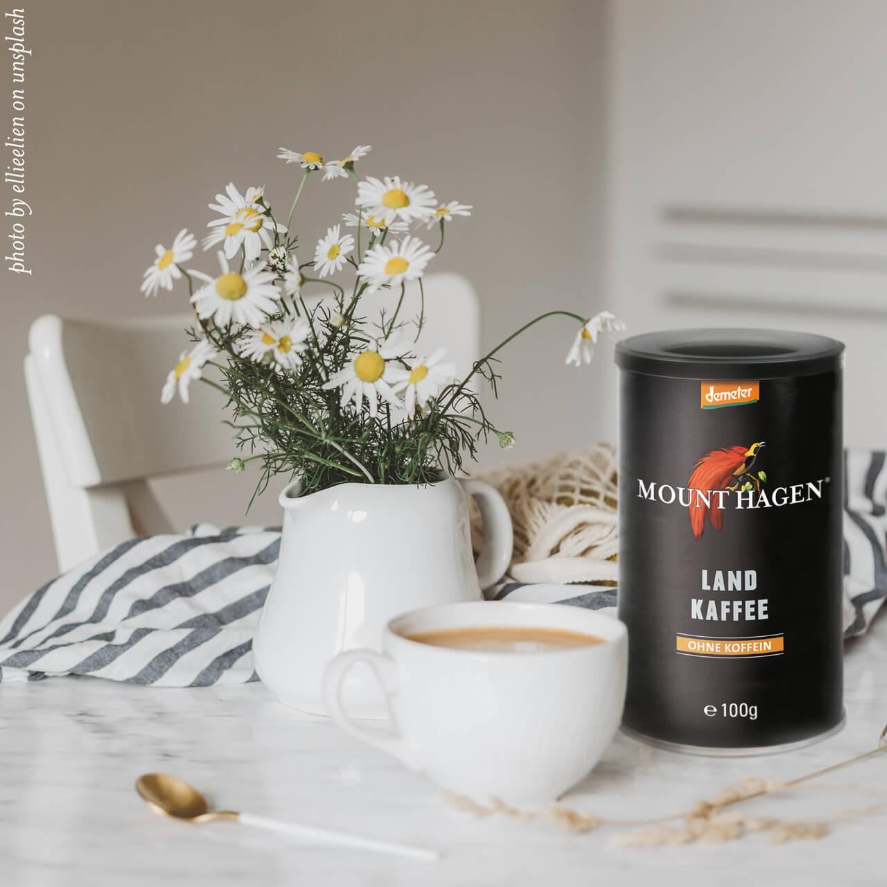 Landkaffee, ohne Koffein, löslich, Dose, 100g, Demeter